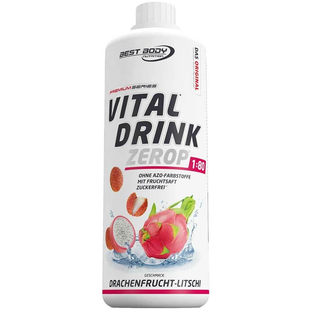 Best Body Nutrition Low Carb Vital Drink, Drachenfrucht-Litschi