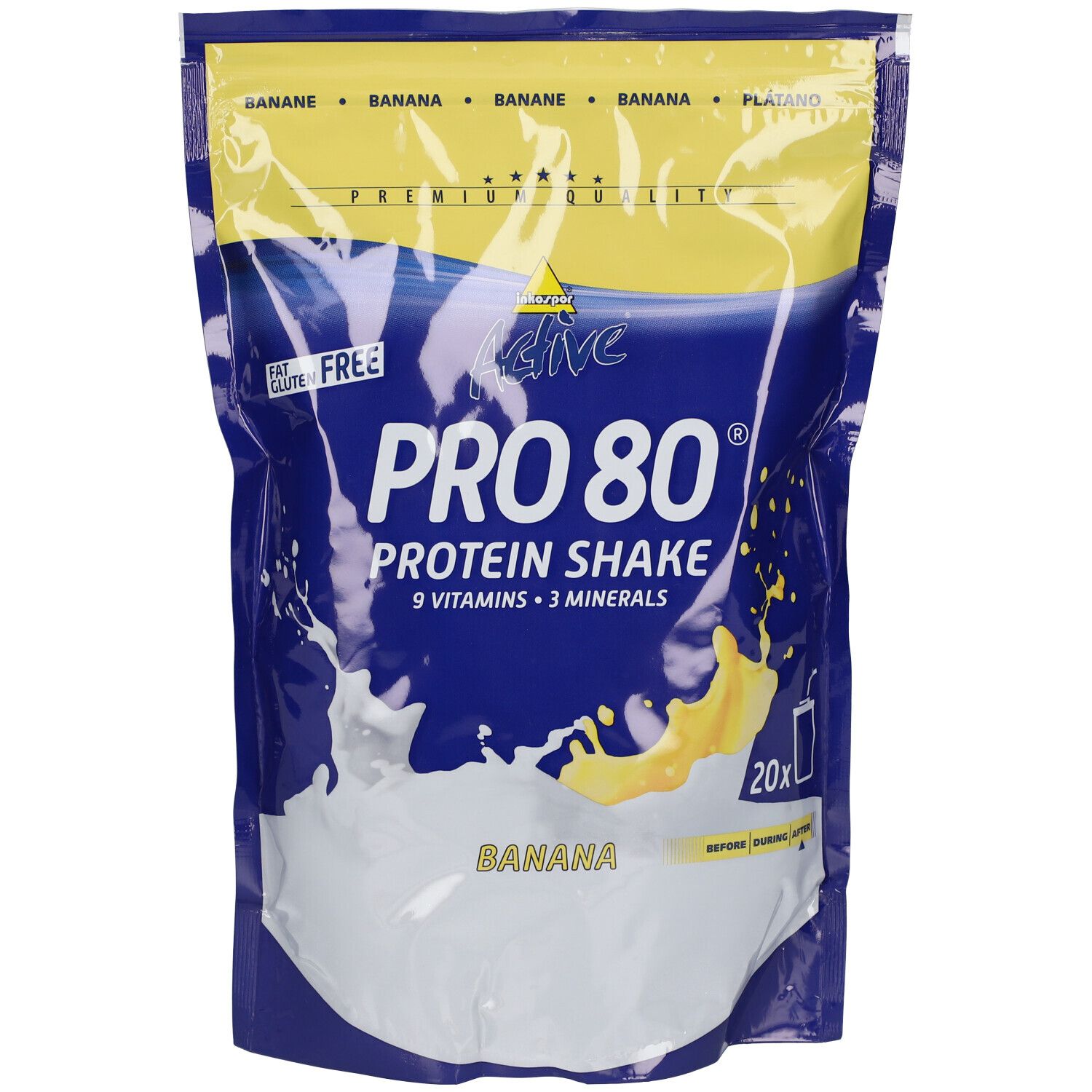 Inkospor Active Pro 80, Banane, Pulver 500 g