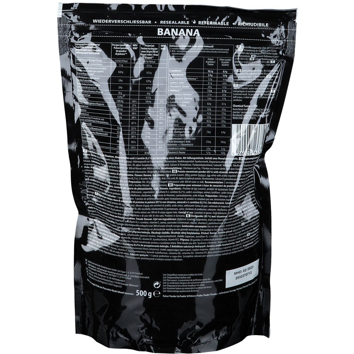 Inkospor X-TREME Muscle 85, Banane