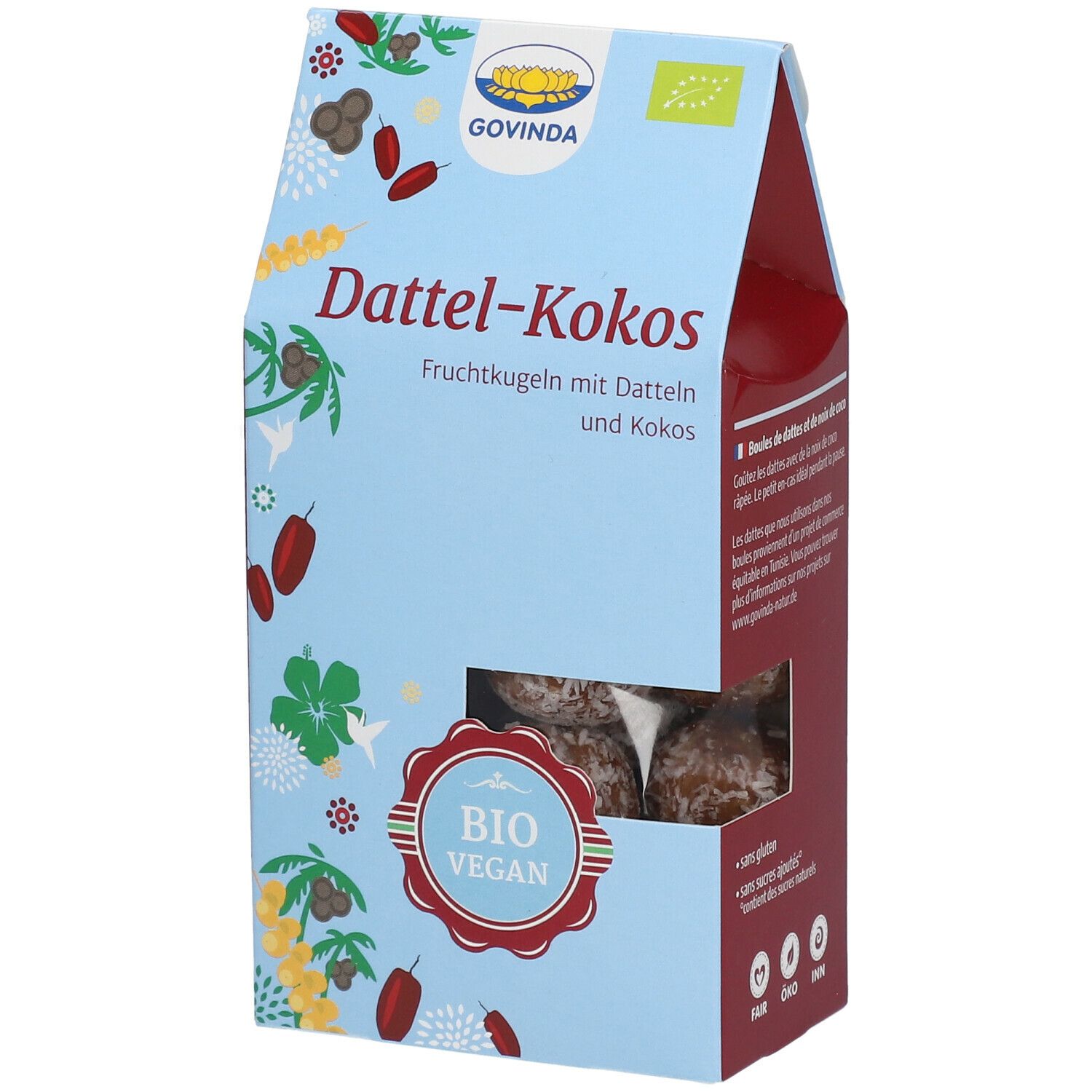 Govinda Bio Dattel-Kokos Fruchtkonfekt 120 g Früchte