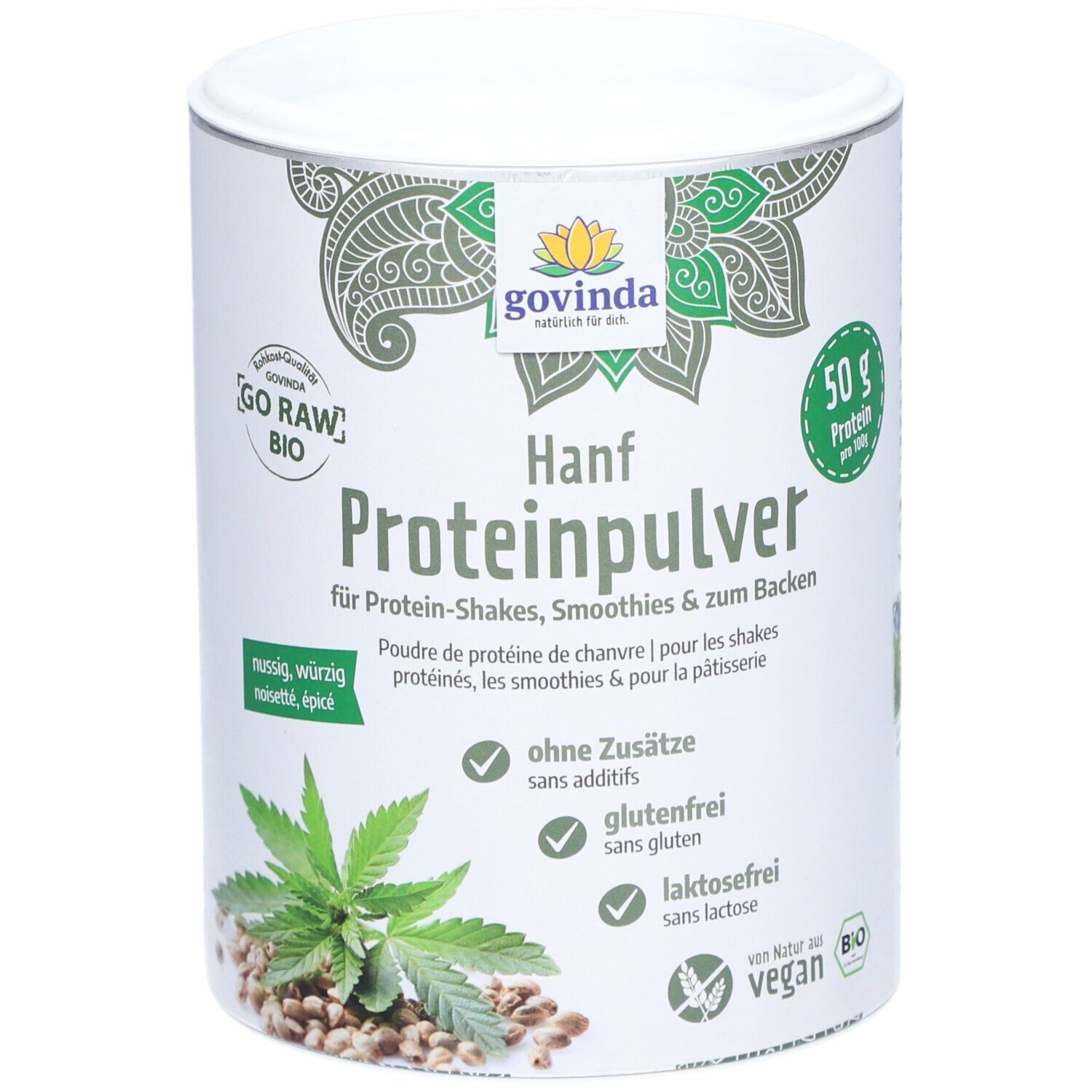 Govinda Bio Hanfprotein-Pulver 2x400 g Pulver