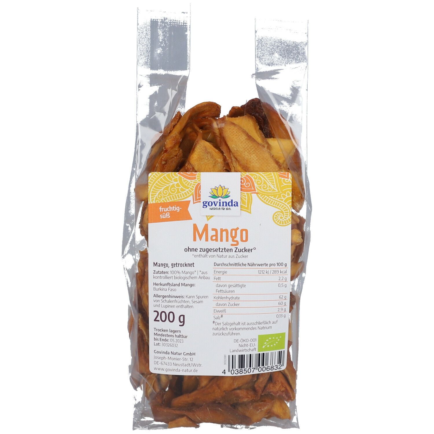 Govinda Bio Mango 200 g Früchte