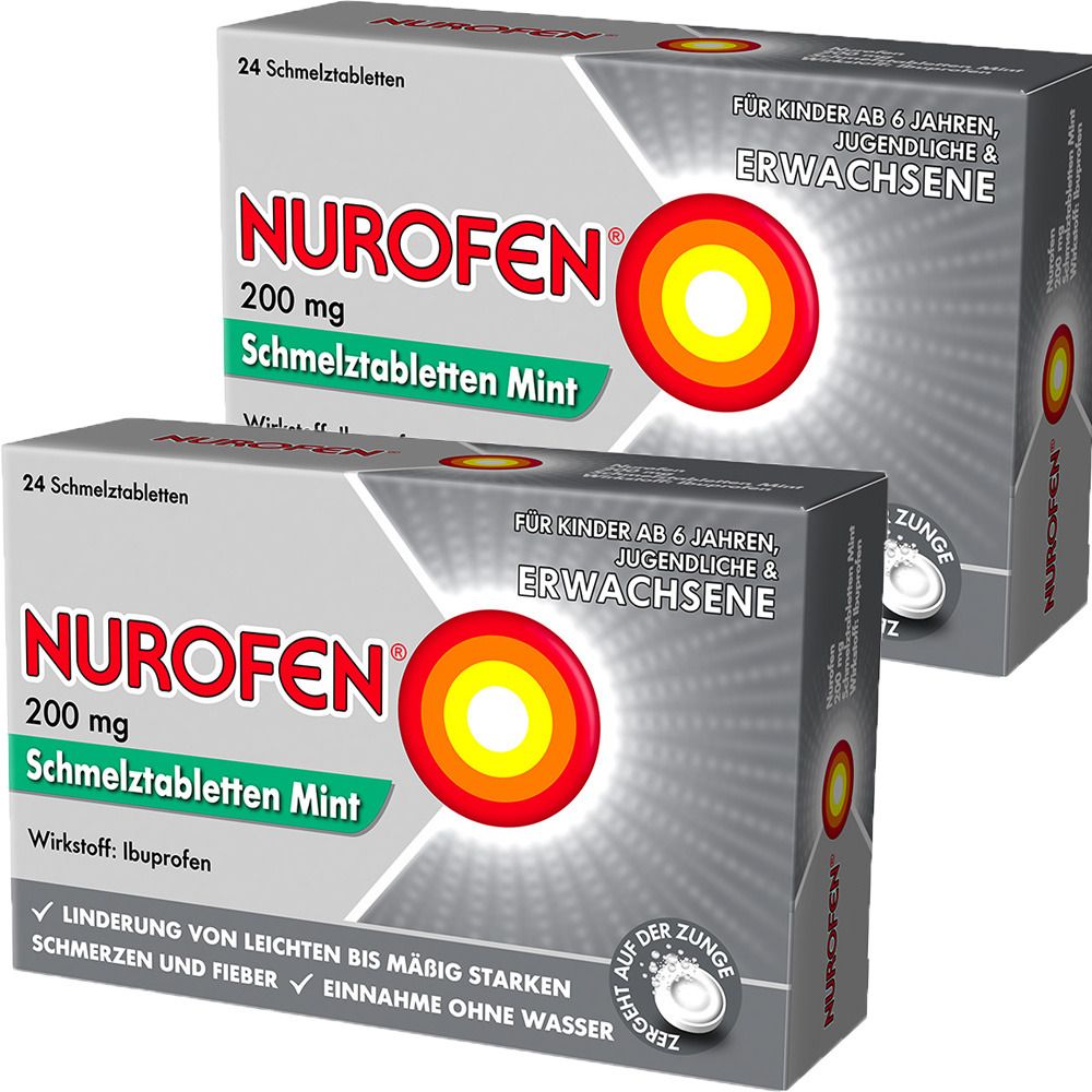 Nurofen® 200 mg Schmelztabletten Mint Doppelpack