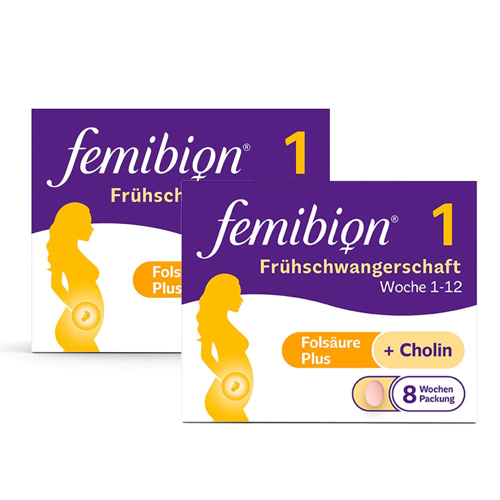 Femibion® 1 Frühschwangerschaft erstes Schwangerschaftsdrittel-Set - Jetzt 10% sparen mit Code 'Fem10'