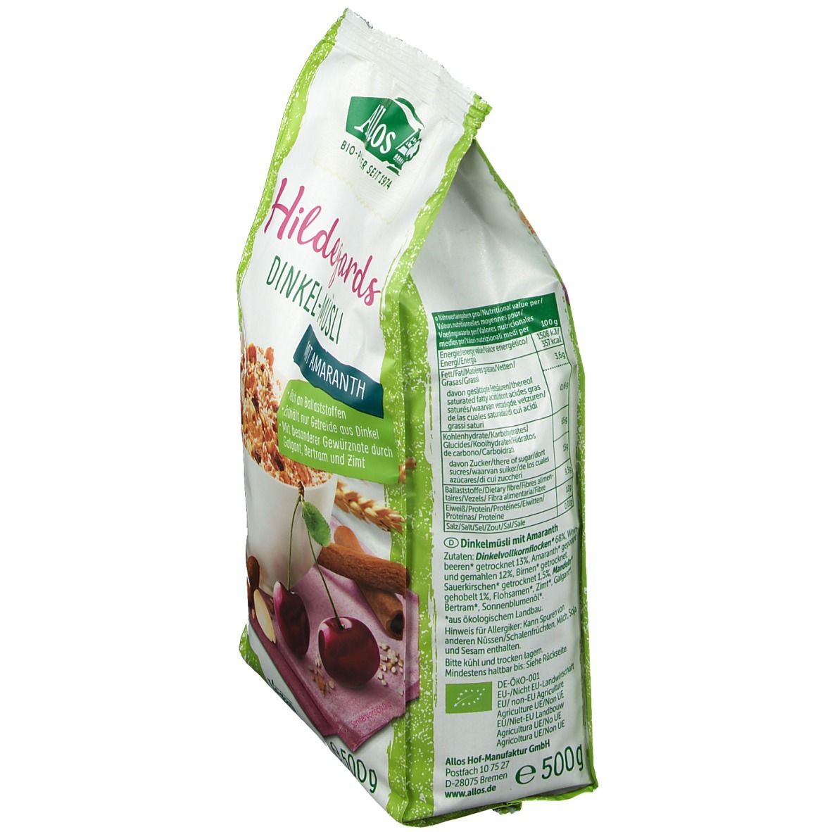 Allos Bio Hof-Müsli, Hildegards 500 g Müsli