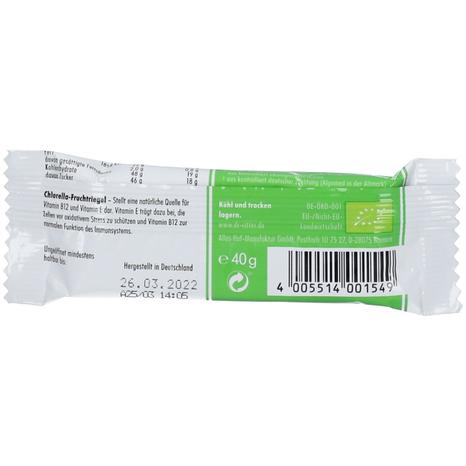 Dr. Ritter VITALSCHNITTE CHLORELLA