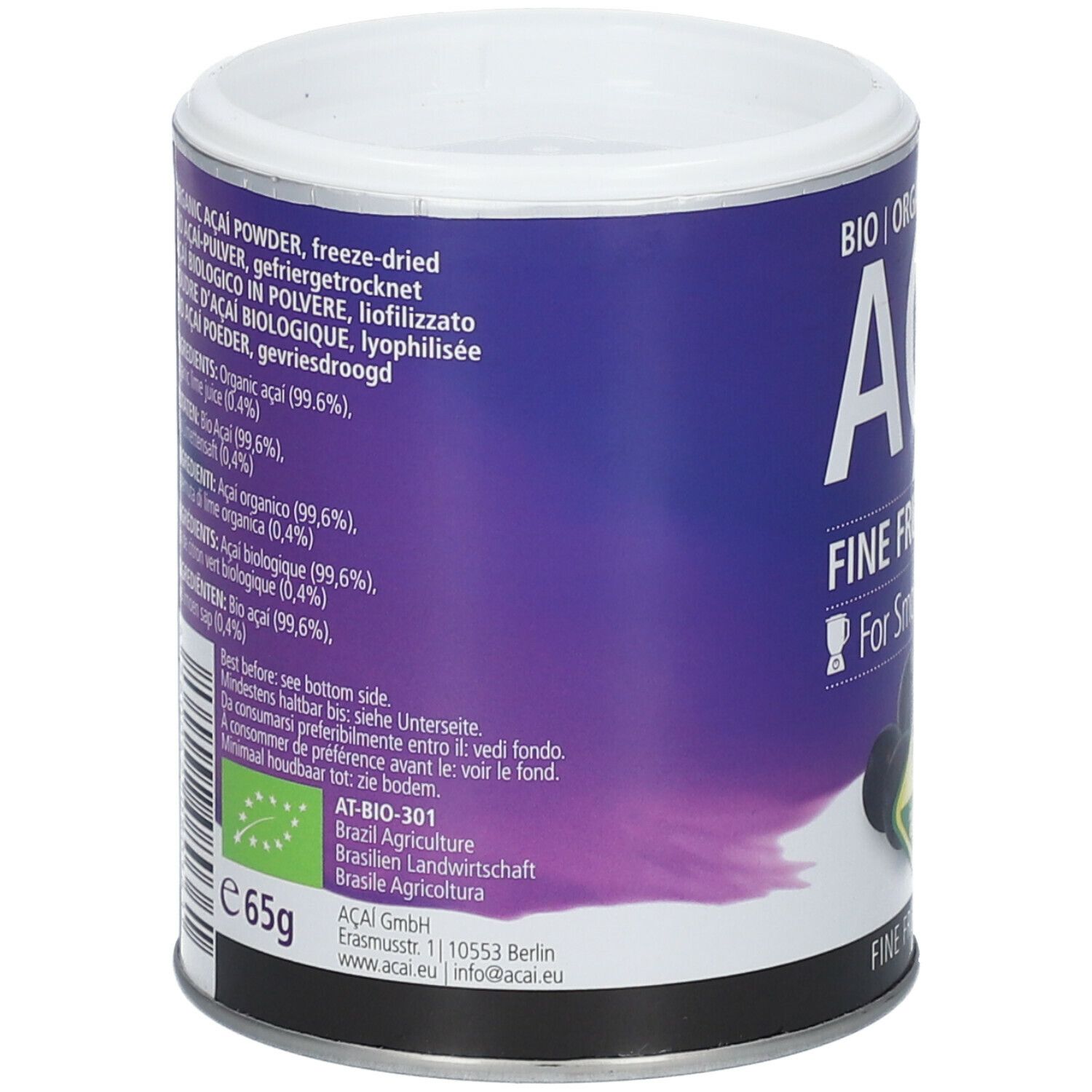 Fine Fruits Club Bio Acai, Pulver