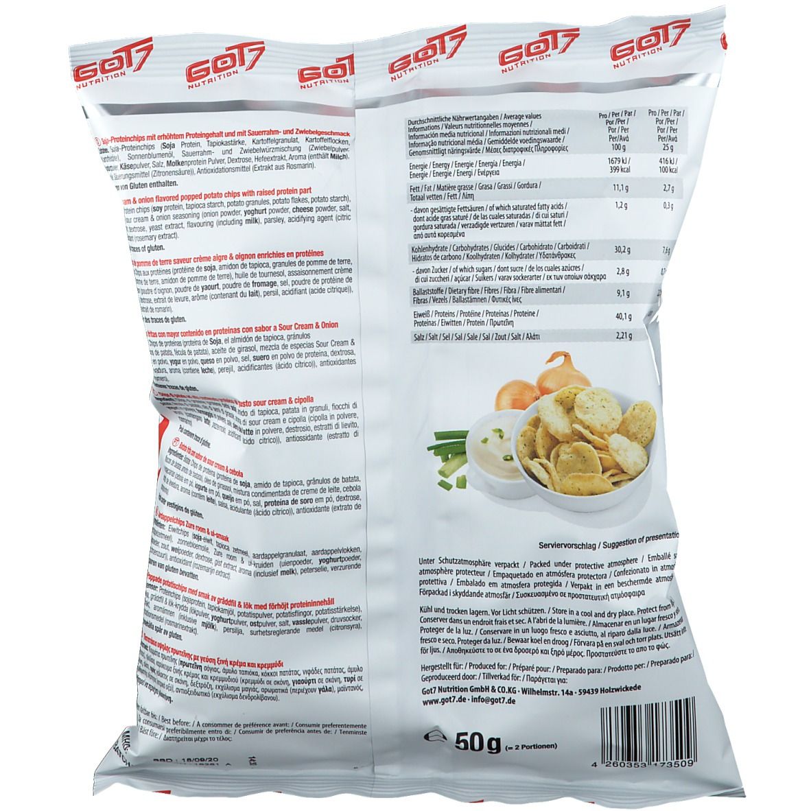 GOT7 High Protein Chips Sour Cream & Onion