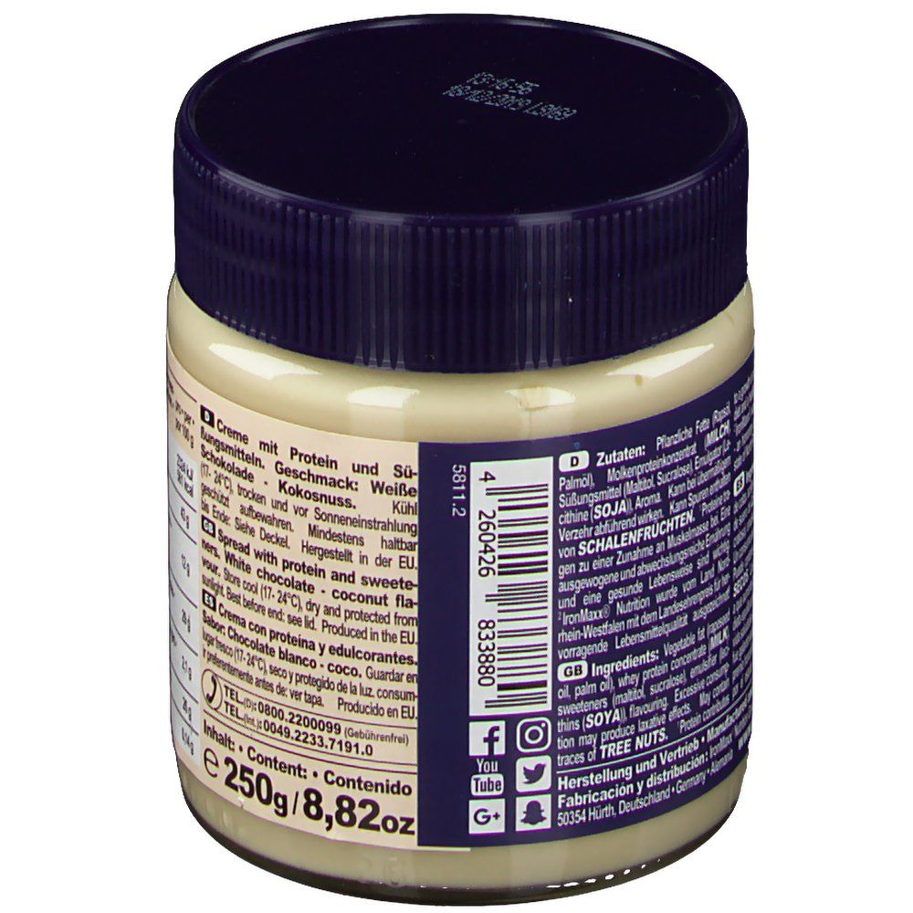 IronMaxx Protein Creme, Weiße Schokolade-Kokos 250 g - shop-apotheke.at