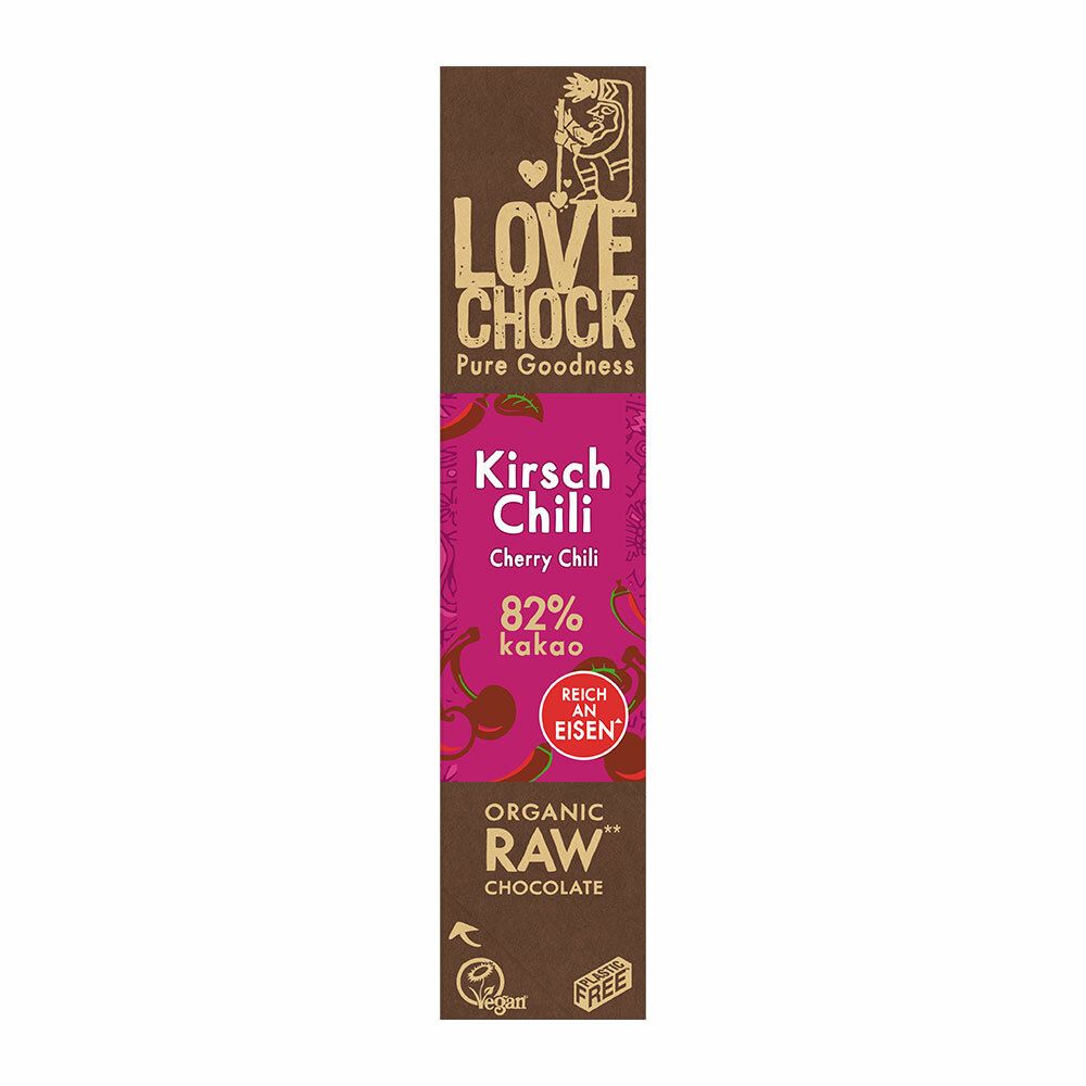 Lovechock Bio Barre chocolatée Bio Chili - Cerise
