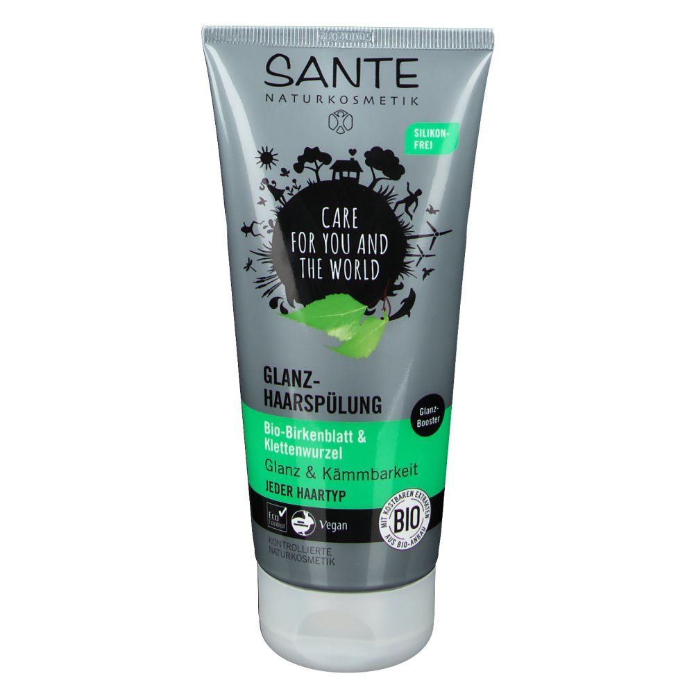 SANTE Naturkosmetik Glanz-Haarspülung Bio-Birkenblatt - Klettwurzel & SHOP 200 ml APOTHEKE