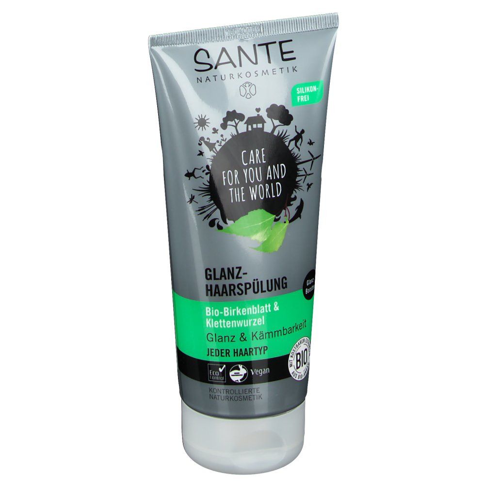 SANTE Naturkosmetik Glanz-Haarspülung Bio-Birkenblatt & Klettwurzel 200 ml  - SHOP APOTHEKE