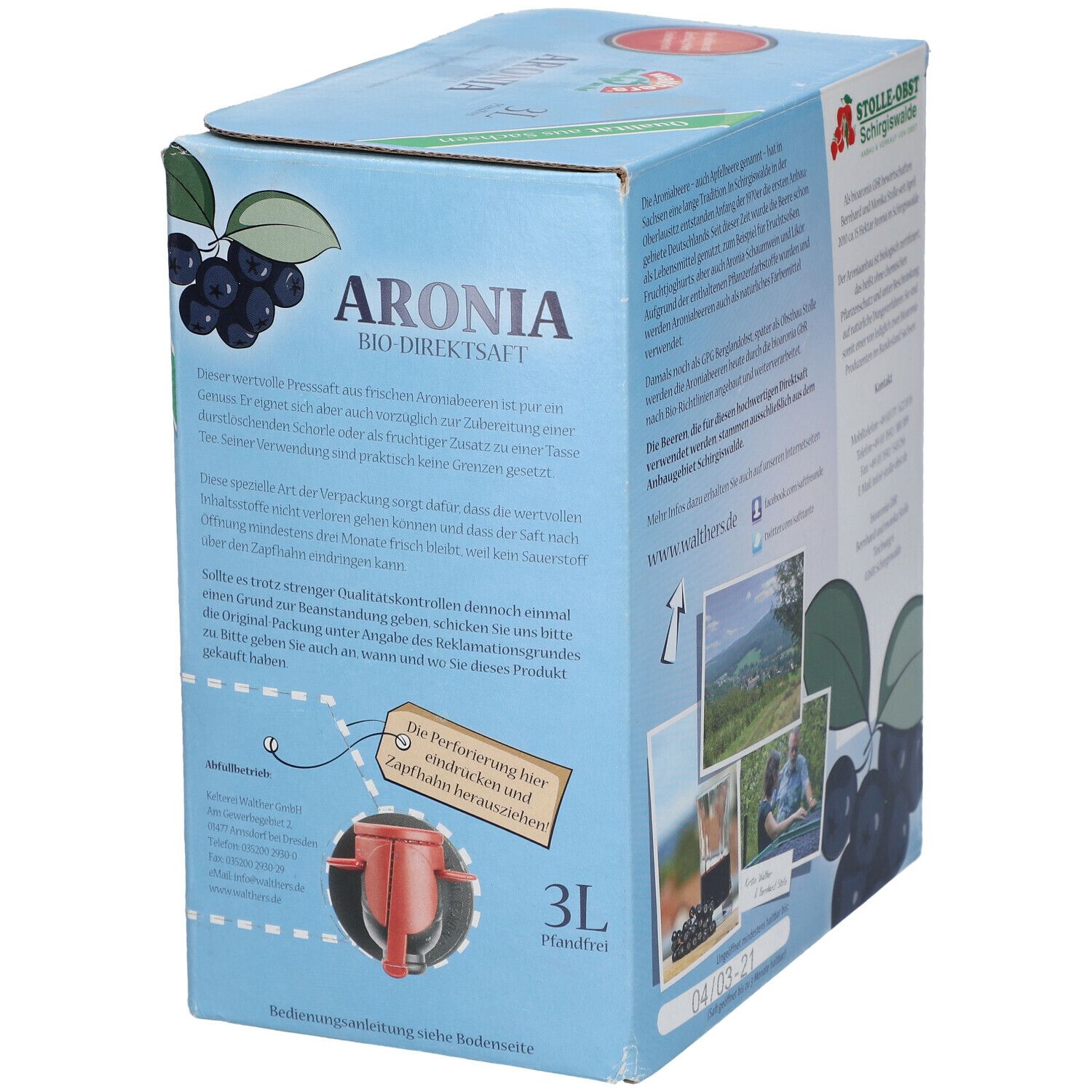 walthers® Aronia Bio-Direktsaft