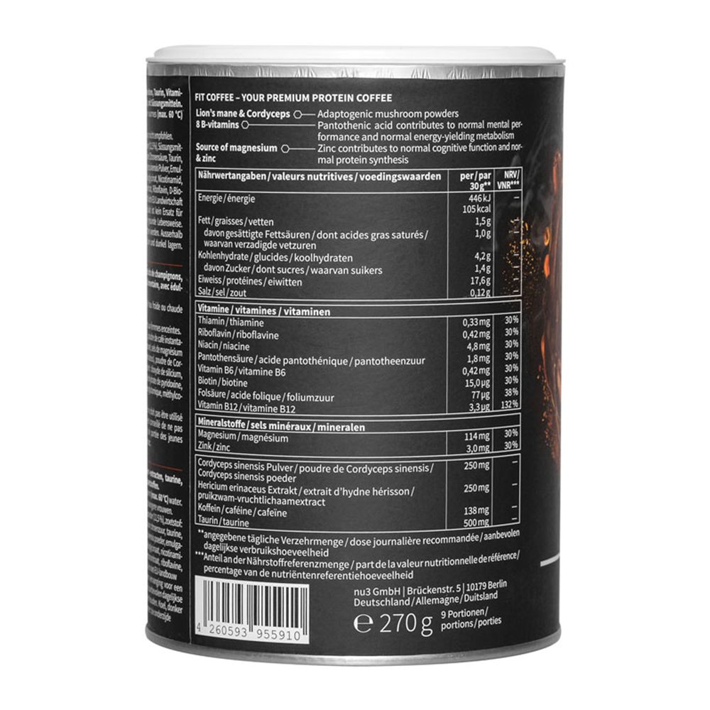 nu3 Fit High-Protein Mushroom Coffee