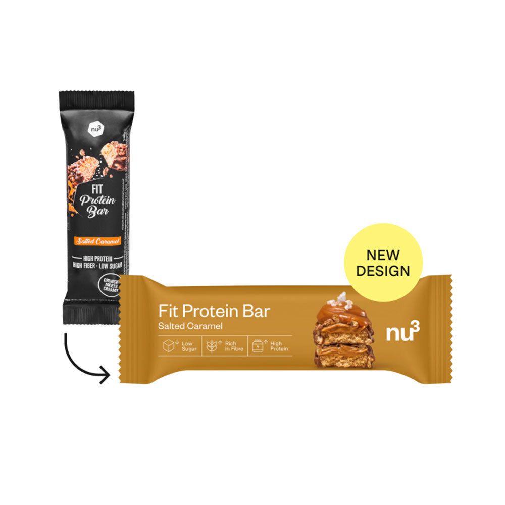 nu3 Fit Protein Bar, Salted Caramel 12x55 g Riegel