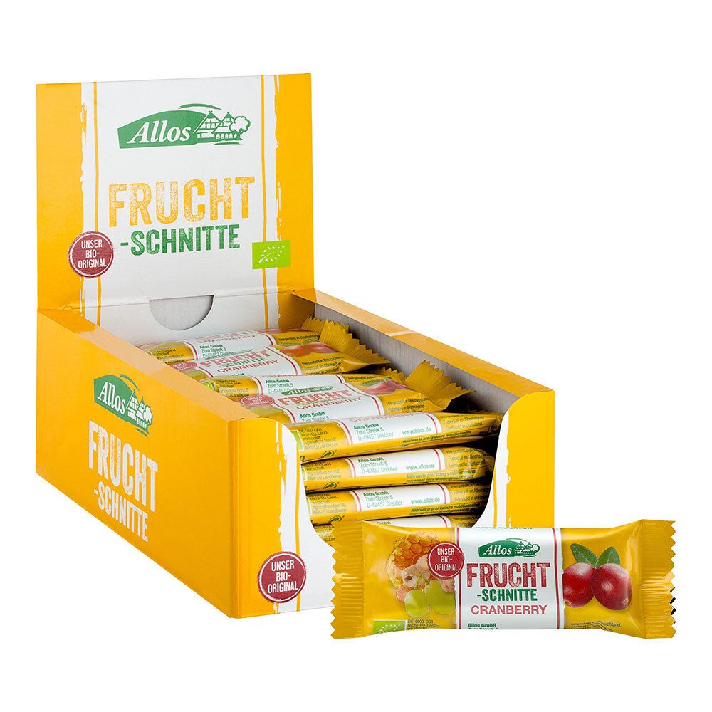 Allos Bio FRUCHTSCHNITTE, Cranberry