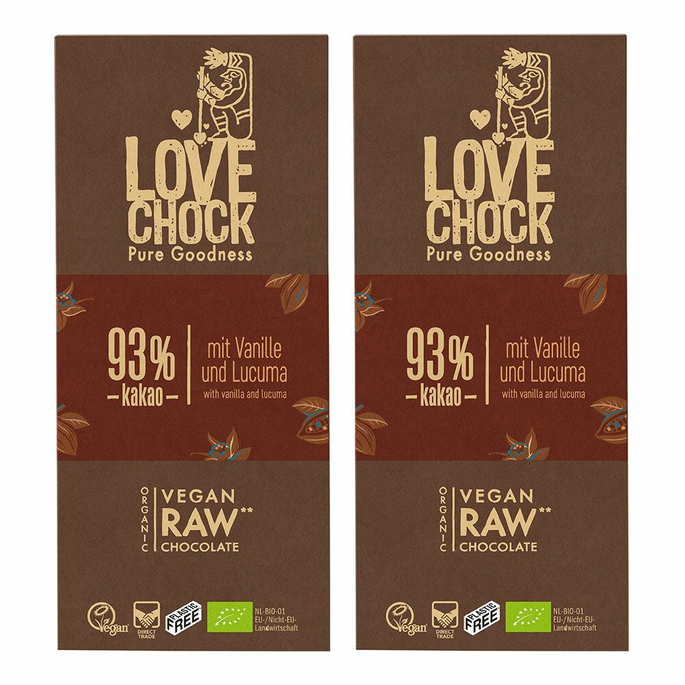 LOVECHOCK Vanille & Lucuma 93% Kakao