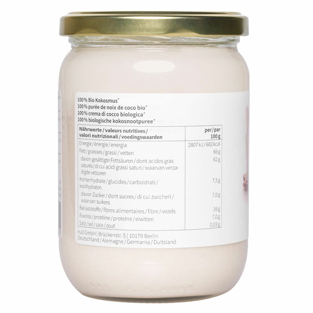 nu3 Bio Kokosmus 3x450 g Creme