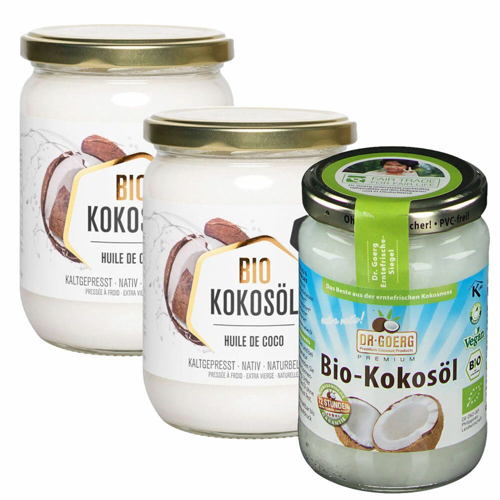 nu3 Bio Kokosöl, nativ + Dr. Goerg Premium Bio-Kokosöl