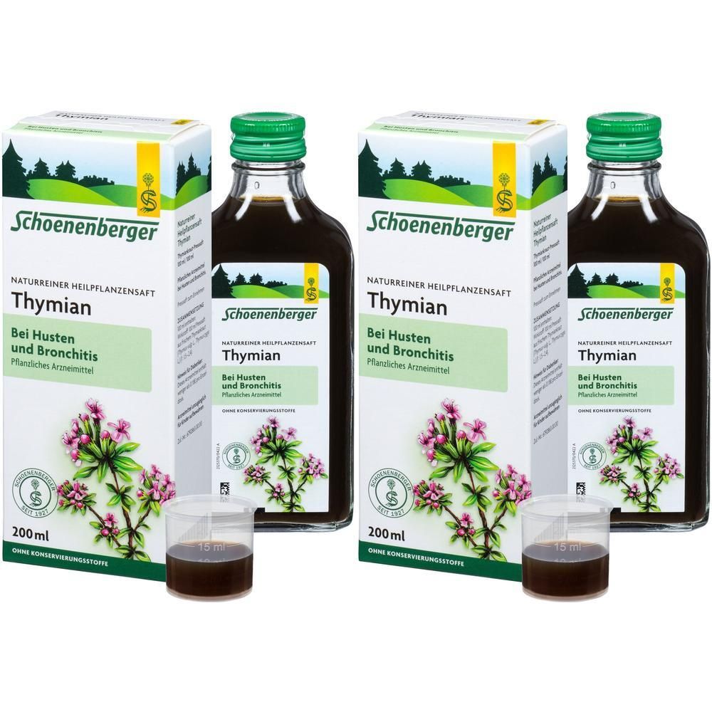 Schoenenberger Thymian, Saft 2x200 ml