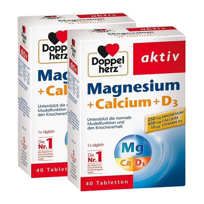 Doppelherz® Magnésium + Calcium + D3