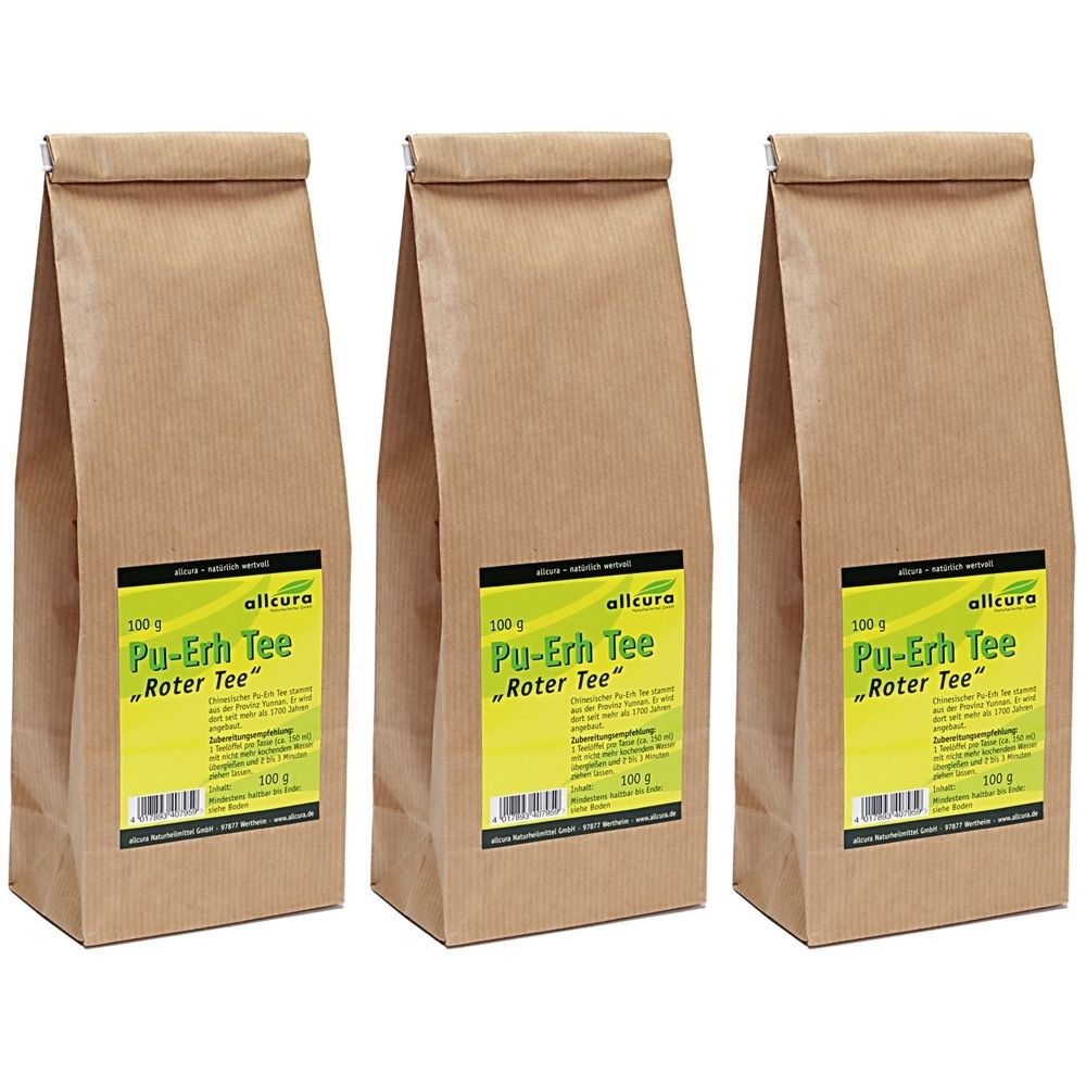 allcura Pu-Erh Tee, lose 3x100 g Tee