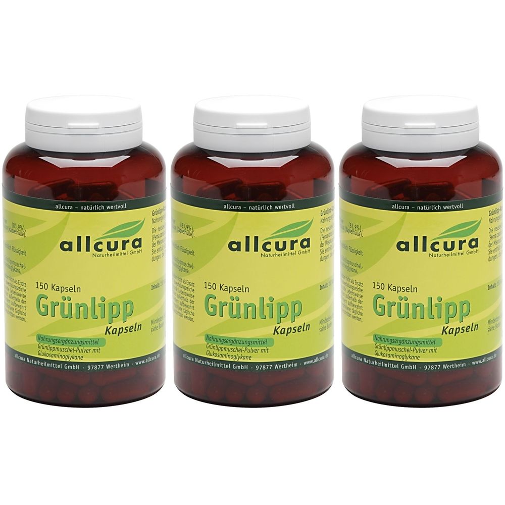 allcura Grünlipp 3x150 St Kapseln