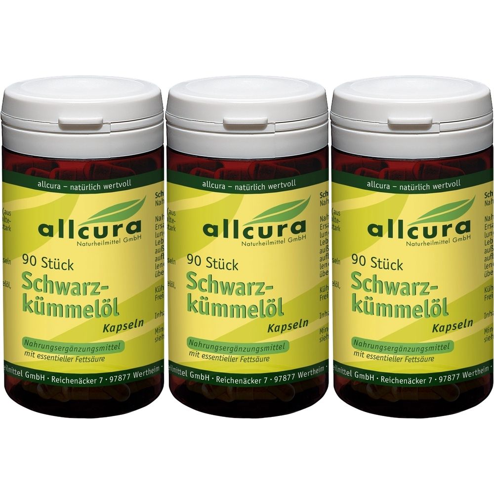 allcura Schwarzkümmelöl 3x90 St Kapseln