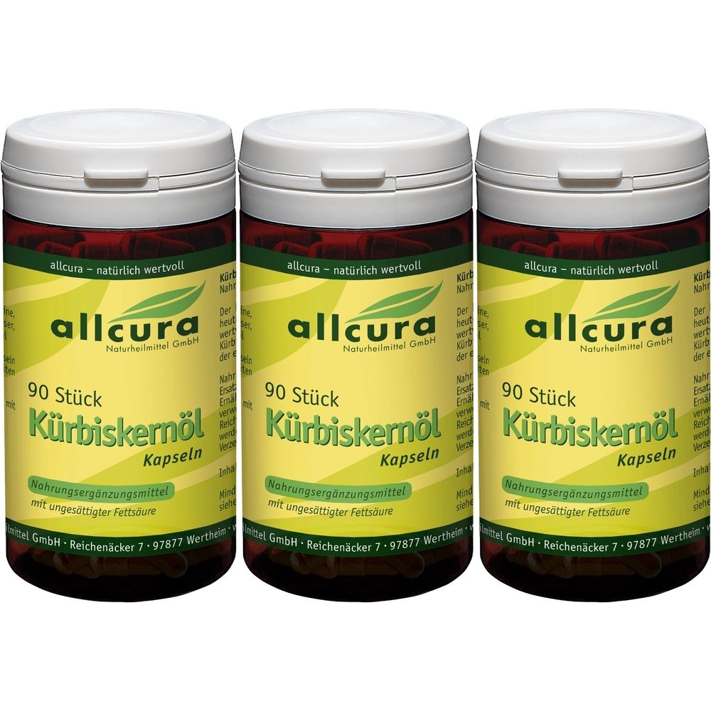 allcura Kürbiskernöl 3x90 St Kapseln