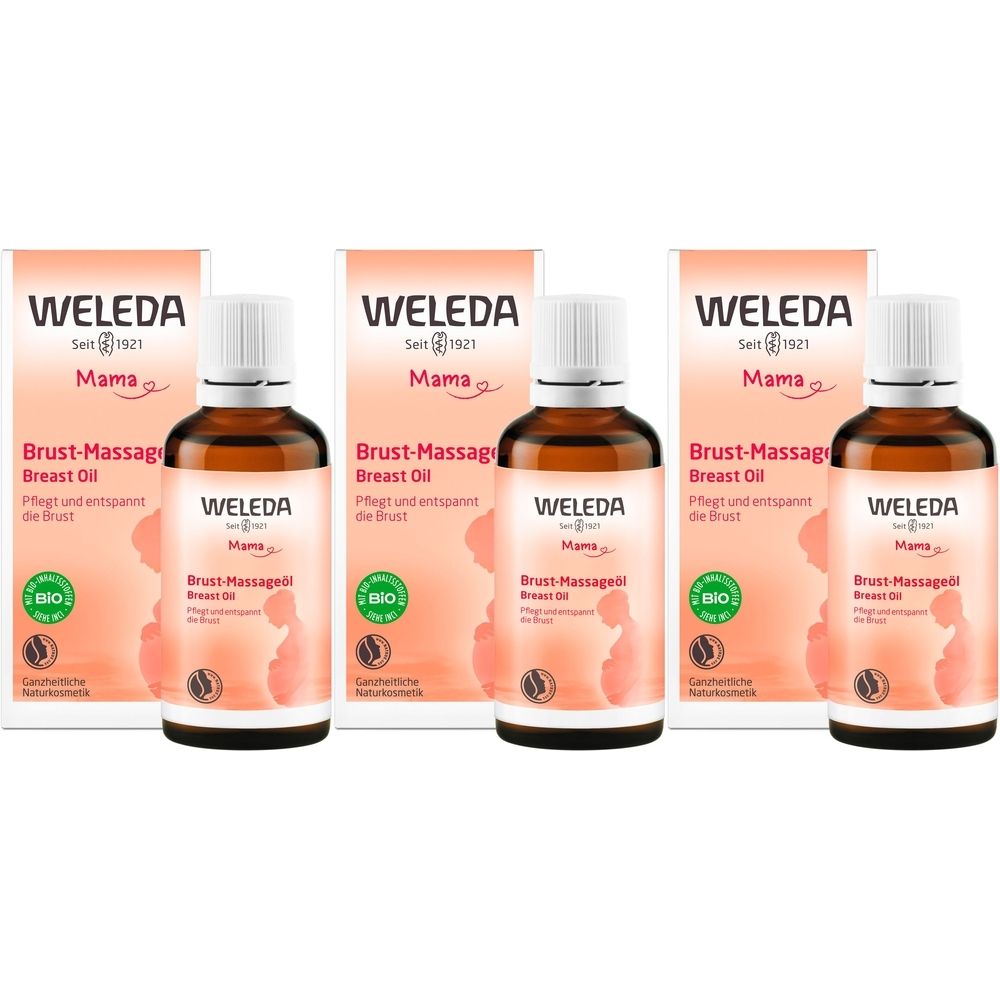Weleda Brust-Massageöl - sanfte Massagen fördern die Durchwärmung und lindern so Spannungsgefühle