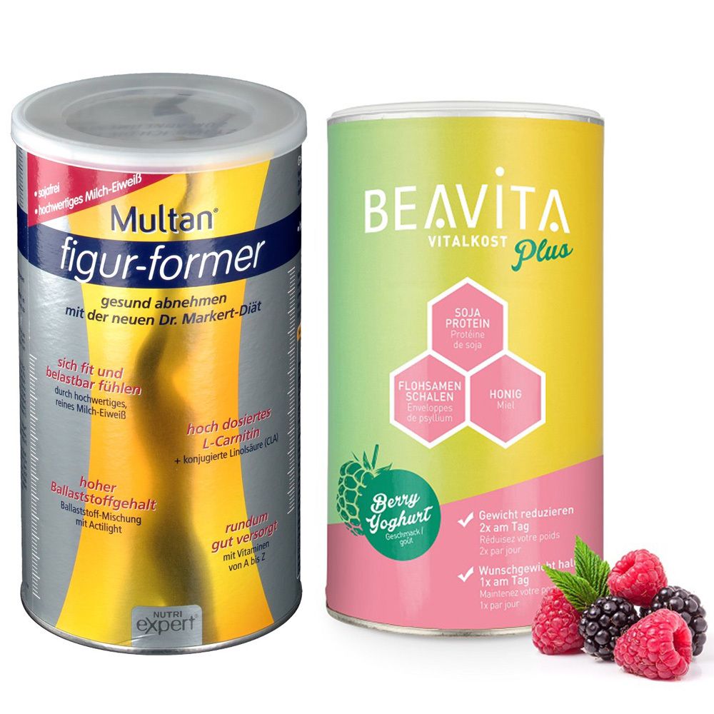 BEAVITA Vitalkost Plus Himbeere-Joghurt  + Multan® figur-former
