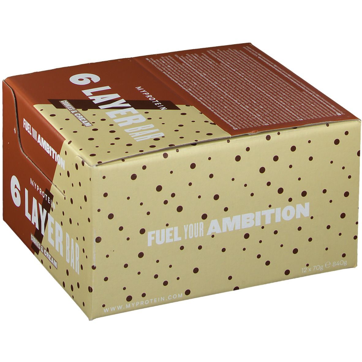 Myprotein 6 Layer Bar Cookies und Cream