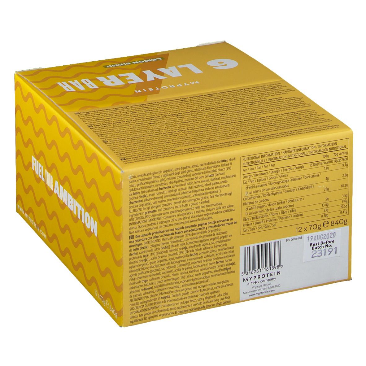 Myprotein 6 Layer Bar Lemon Meringue