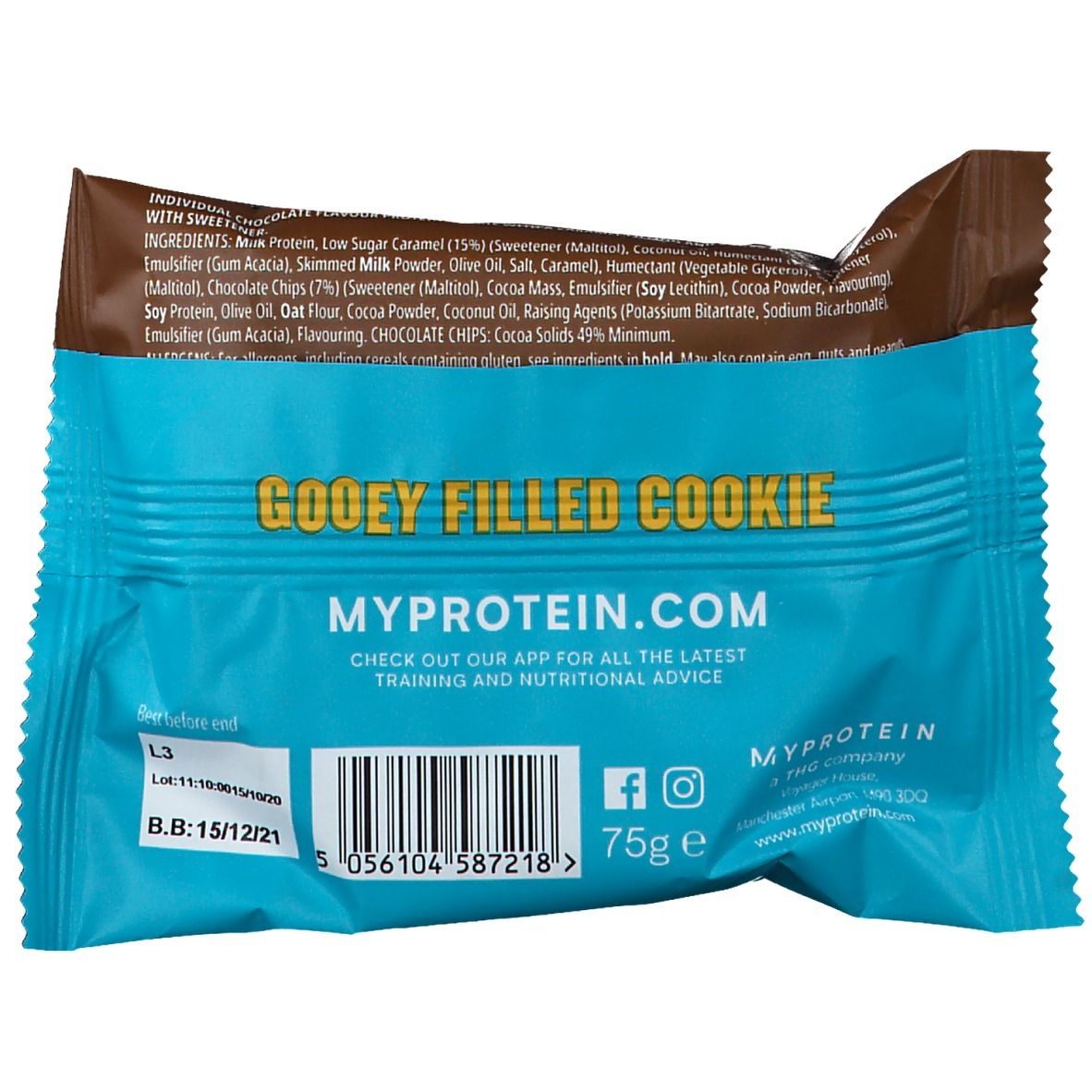 Myprotein Protein Filled Cookie - Double Chocolate and Caramel 75g 75 g Kekse