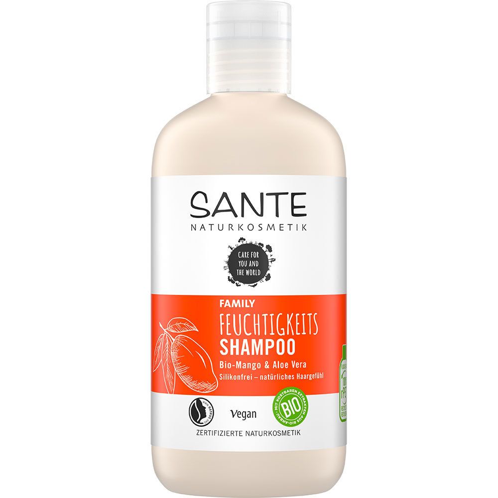 SANTE Naturkosmetik Family  Feuchtigkeits Shampoo Bio-Mange & Aloe Vera