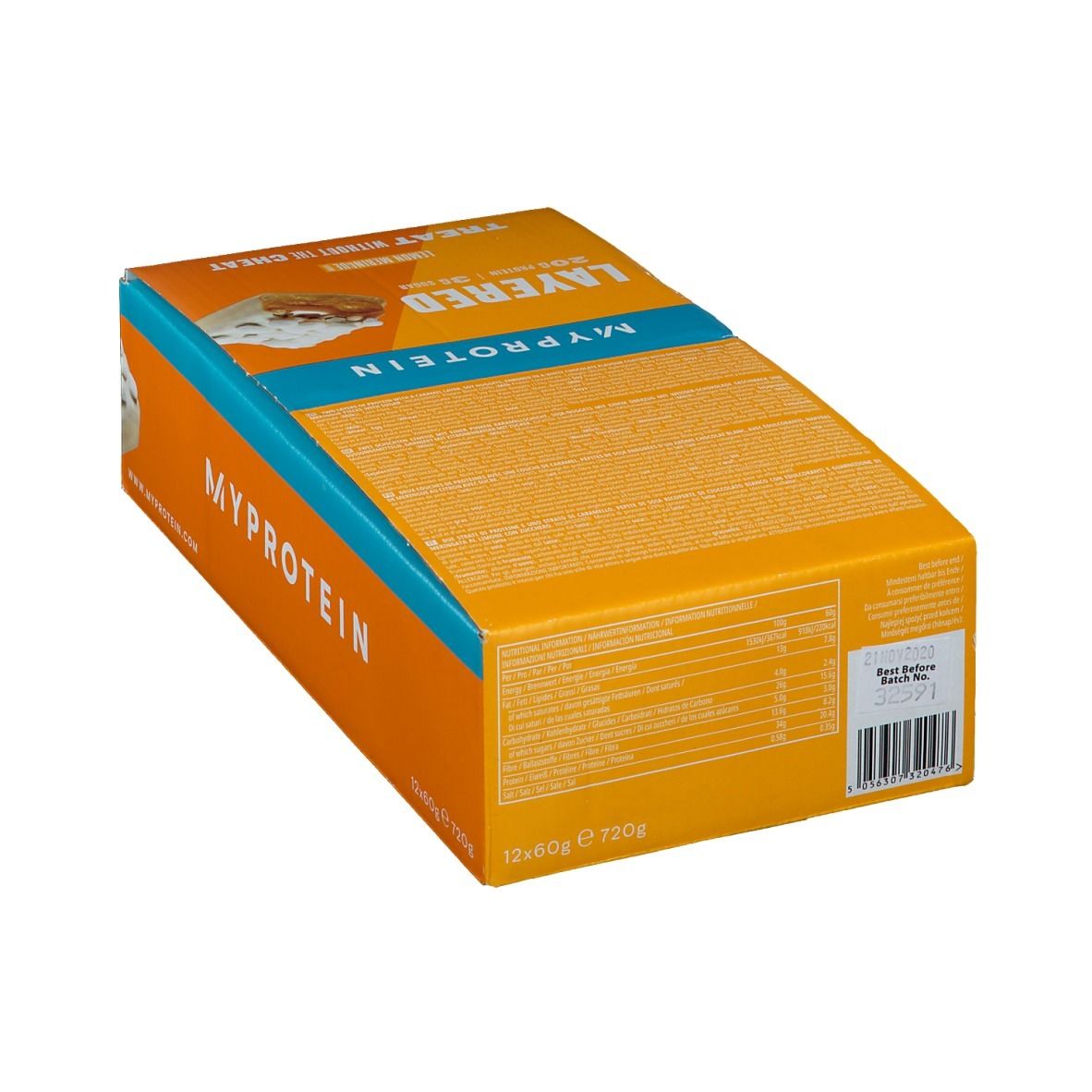 MyProtein Layered Protein Bar Lemon Meringue