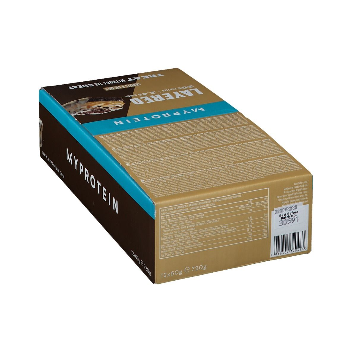 MyProtein Layered Protein Bar Cookies & Cream
