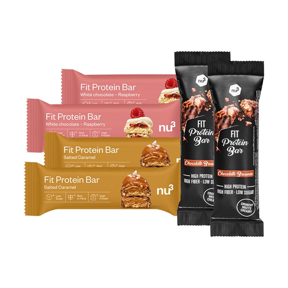 nu3 Fit Protein Bar, Mix 6x55 g Set