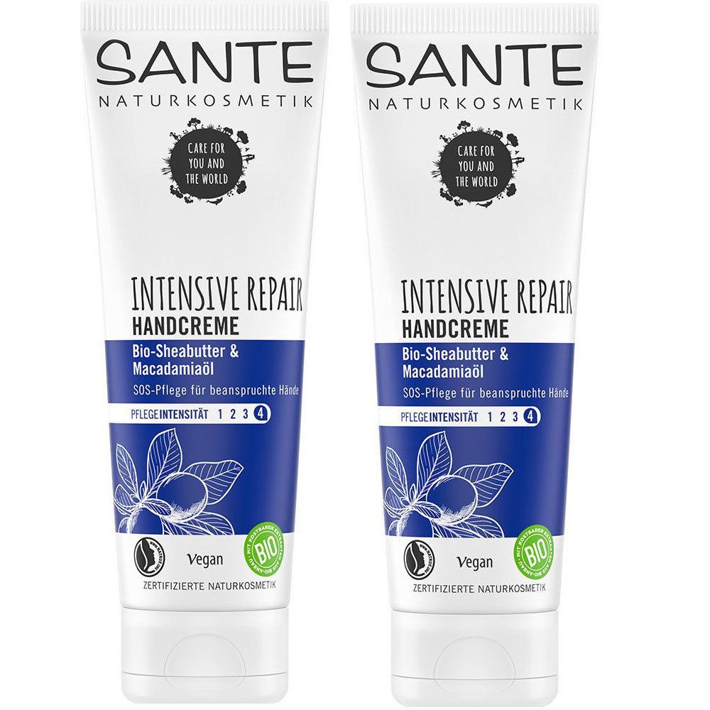 SANTE Naturkosmetik INTENSIVE REPAIR Crème pour les mains Double pack