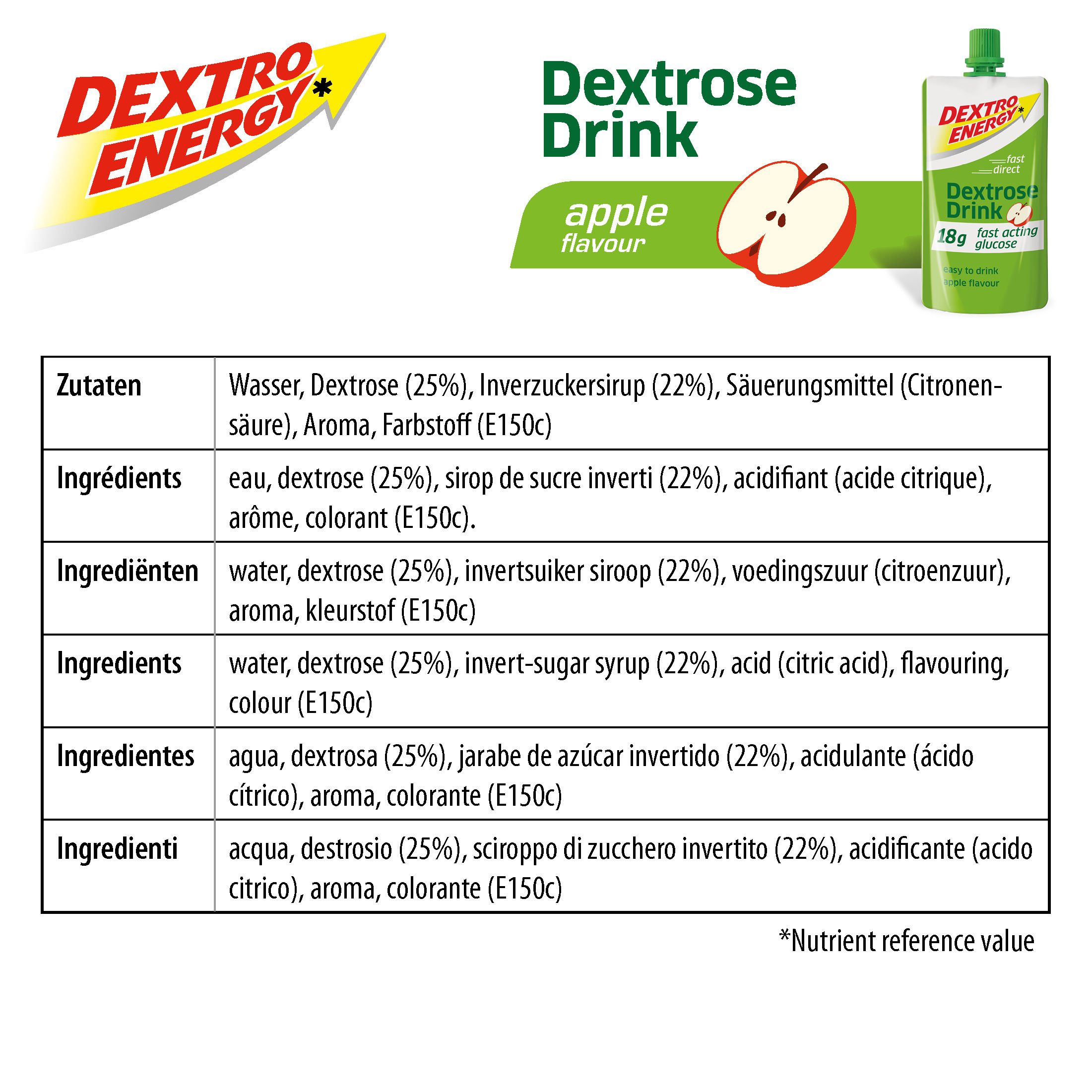 Dextro Energy Apfel Dextrose Drink Sechserpack