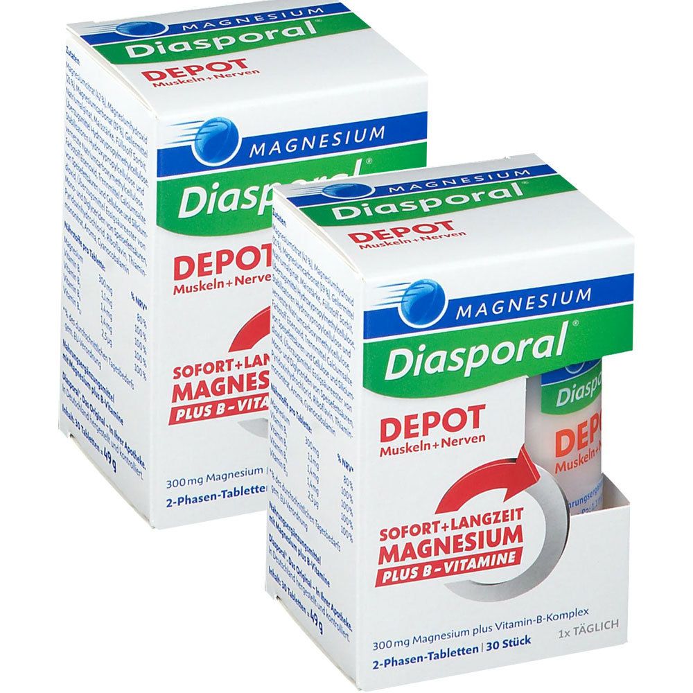 Diasporal Magnesium Depot 300 MG, 30 tabl.. Купить магний-Диаспорал в Малгобеке. Диаспорал аналоги