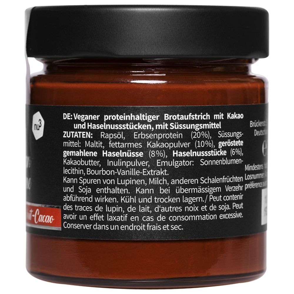 nu3 Fit Vegan Creme, Crunchy Hazelnut-Cacao 200 g Creme