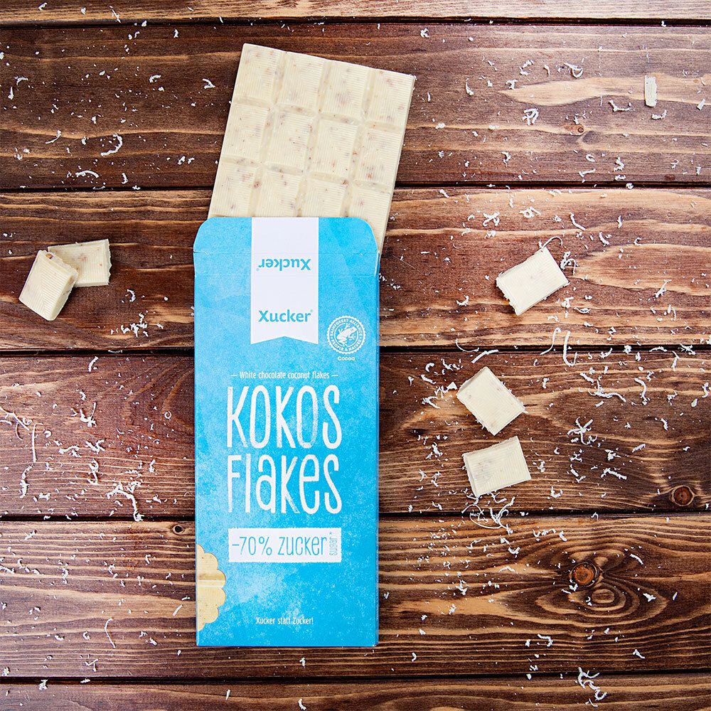 Xucker® Weiße Xylit-Schokolade Kokos & Flakes