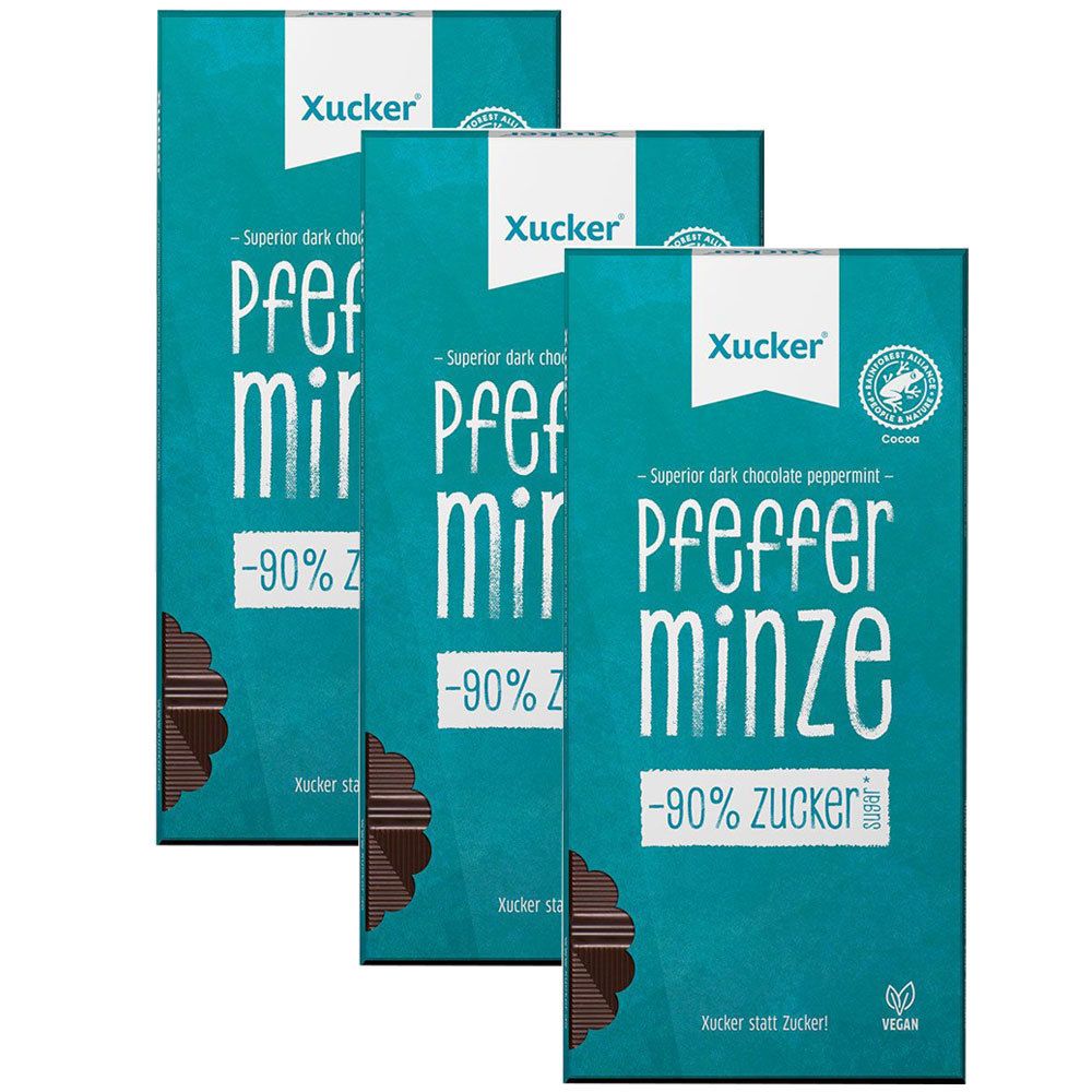 Xucker® Edelbitter Schokolade Pfefferminz