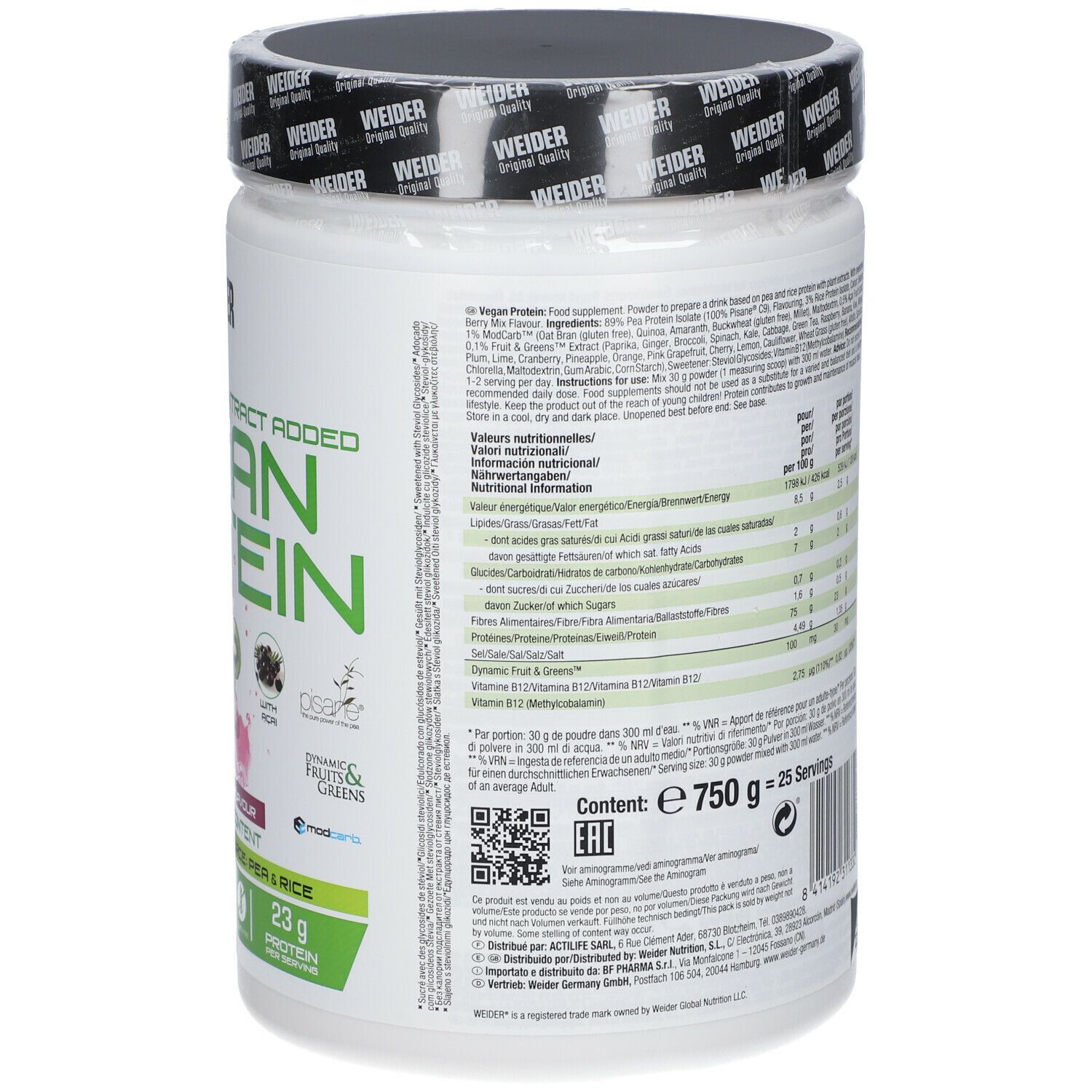 WEIDER Vegan Protein Berry-Mix
