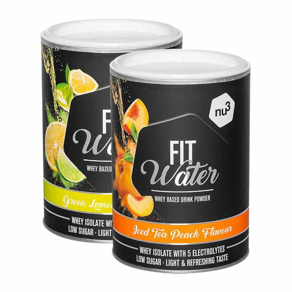 nu3 Fit Protein Water Iced Tea Peach + Green Lemonande