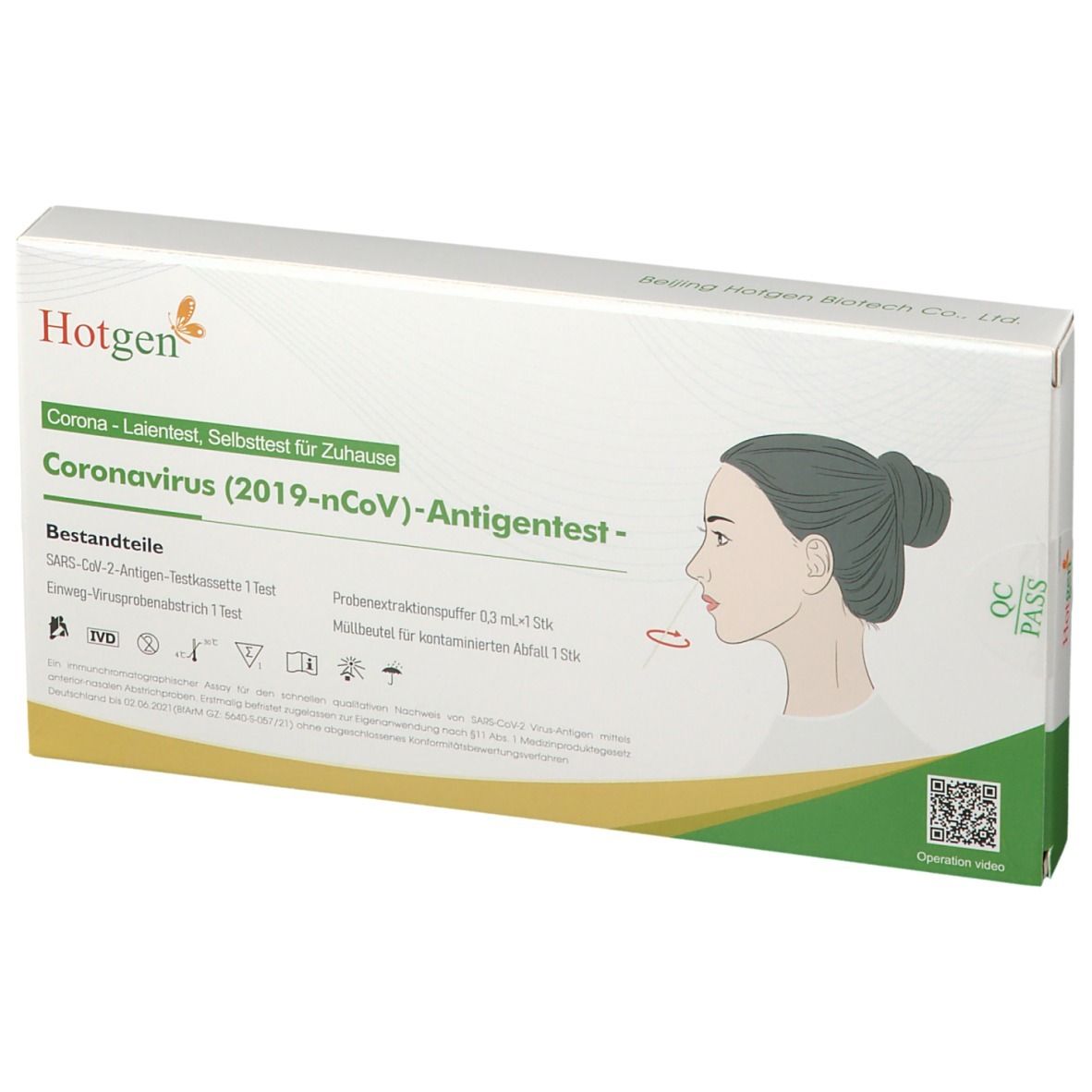 Hotgen Covid-19-Antigen-Selbsttest 10 Stück