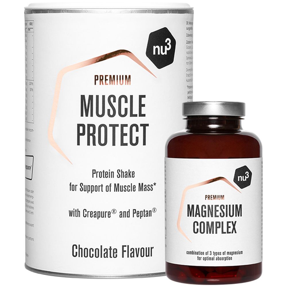 nu3 Premium Magnesium, vegan +  Premium Muscle Protect