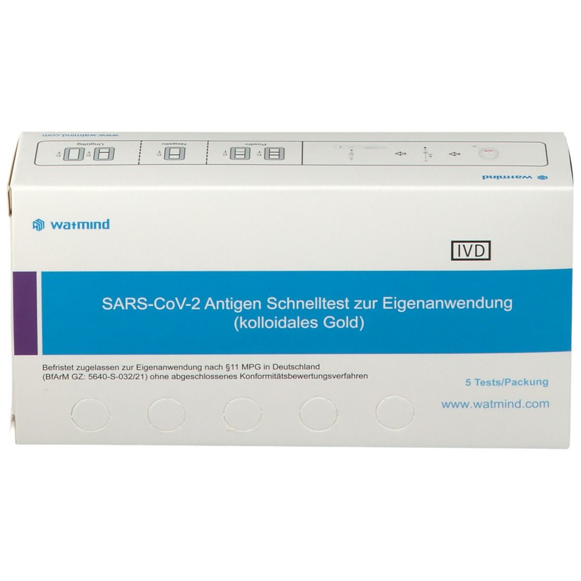 watmind SARS-CoV-2 Antigen Lolly-Schnelltest zur Eigenanwendung