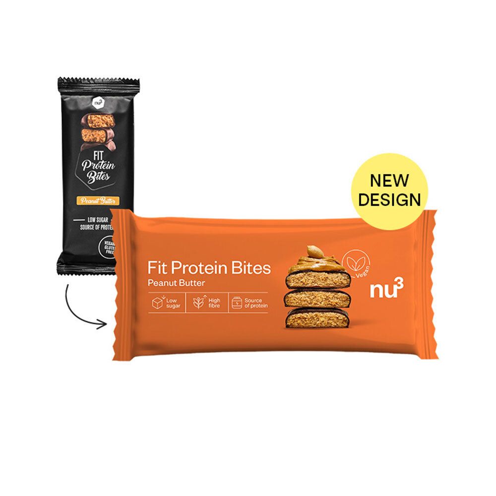 nu3 Fit Protein Bites Peanut Butter 3er Pack 3x60 g Riegel